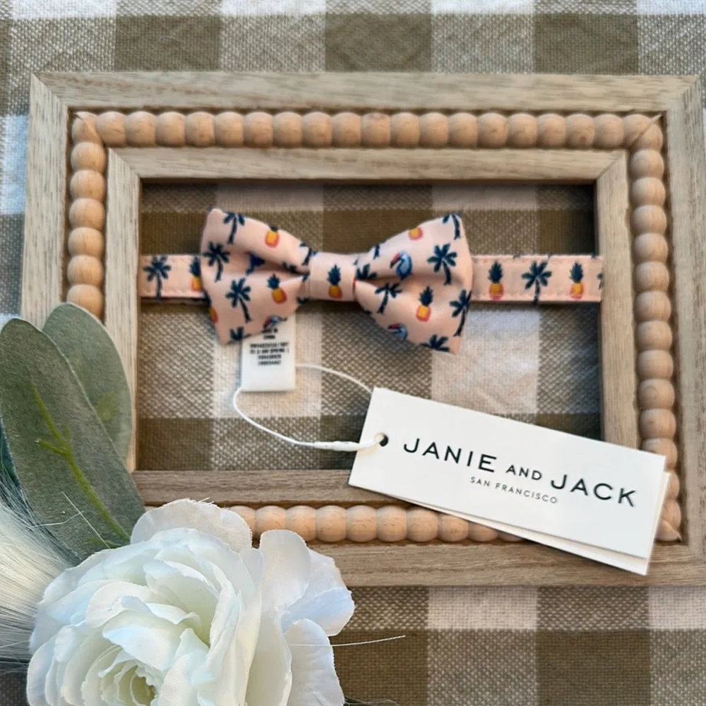 Janie and Jack Peach Pineapple Bow Tie